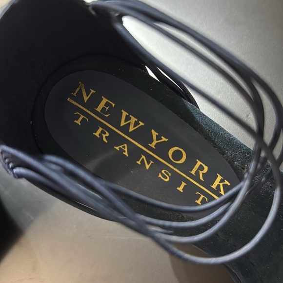 New York Transit | Navy Blue | Strappy wedges - Picture 6 of 9
